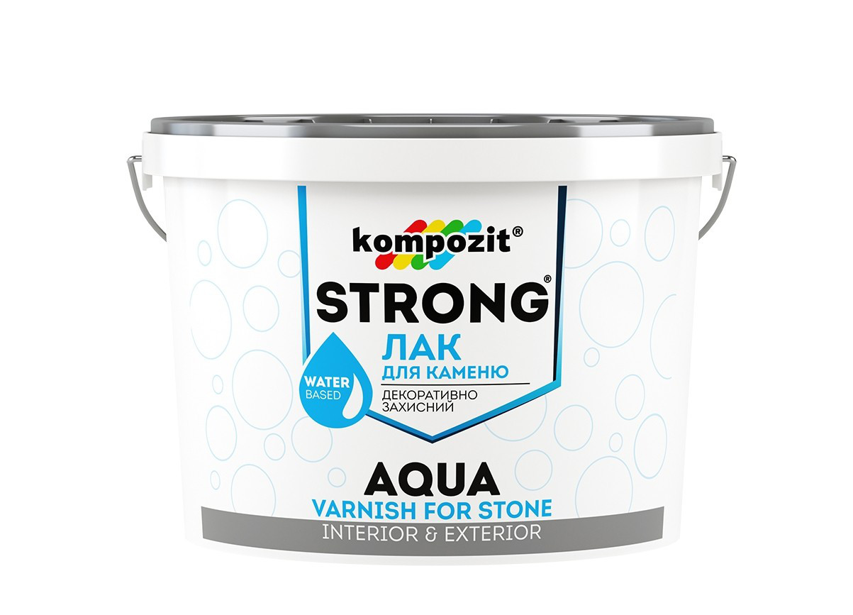 Лак для камня Kompozit STRONG AQUA Лак для камня  STRONG AQUA 0.75 л