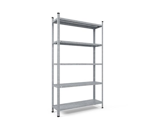 Стелаж Атлант ОС 2000х1200х600 Меткас, 150 кг / полку, 5 полиць, металеві полиці, оцинкований, в підвал склад архів