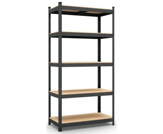 Стелаж Бюджет КМ 1800х800х500 Меткас, 175 кг / полку, 5 полиць, МДФ, фарбований