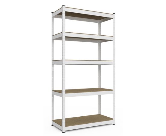 Стелаж Бюджет КМ 1800х900х300 Меткас, 175 кг / полку, 5 полки, МДФ, фарбований, металевий