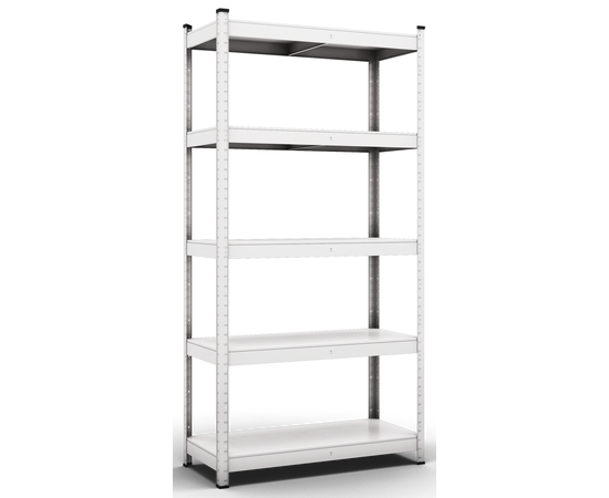 Стелаж Бюджет 5001 1800х700х300 Меткас, 100 кг/полку, оцинкований, металевий, 5 полиць, металева полиця