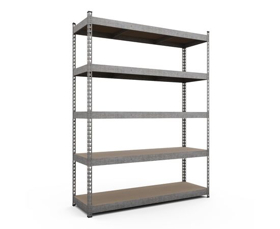 Стелаж Титан ОД 3120х1600х600 Меткас, 300 кг на полицю, 5 полиць, ДСП, оцинкований
