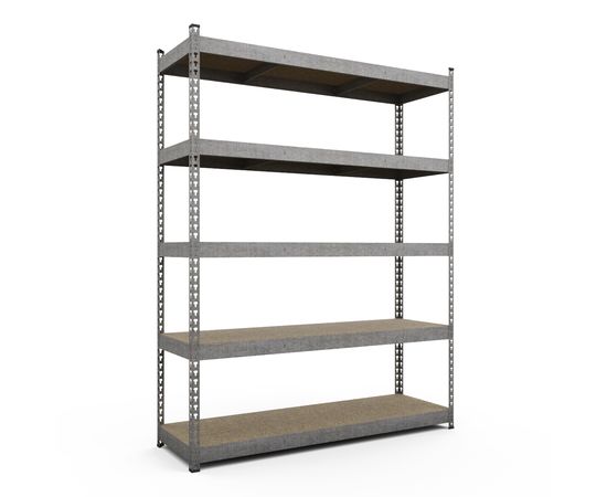 Стелаж Титан ОДУ 2160х1200х700 Меткас, 400 кг на полицю, 5 полиць, ДСП, оцинкований