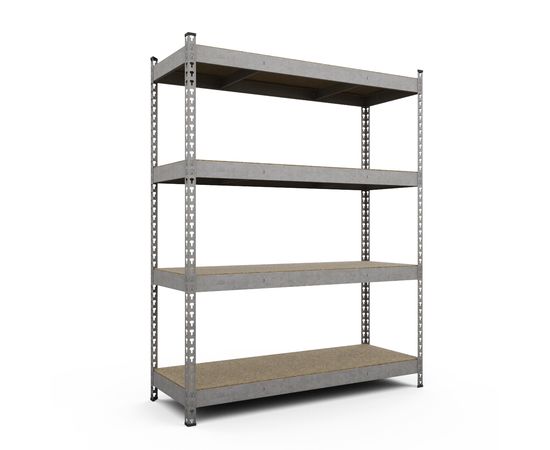 Стелаж Титан ОДУ 1680х1600х400 Меткас, 400 кг на полицю, 4 полиці, ДСП, оцинкований