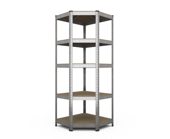 Стелаж кутовий Бюджет ОД 1800х900х400x705 Меткас, 150 кг / полку, 5 полиць, ДСП, оцинкований