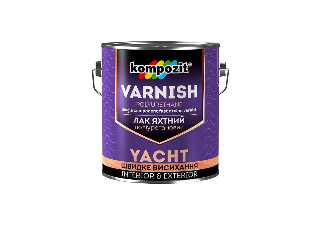 Яхтный лак Kompozit 2.5 л Шелковисто-матовый, Kompozit